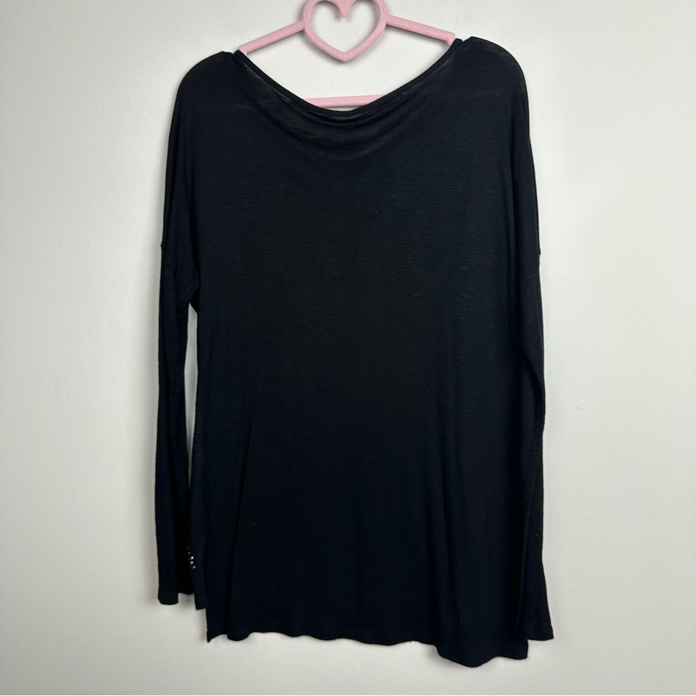 Apt. 9 Black Top with Silver Accents Size Small - Picture 4 of 7